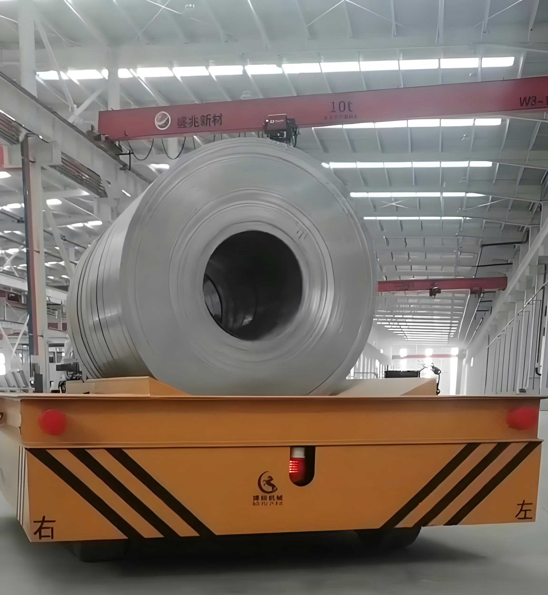 Coil cart near slitting line