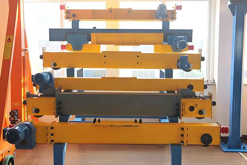 End carriage wheel block detail