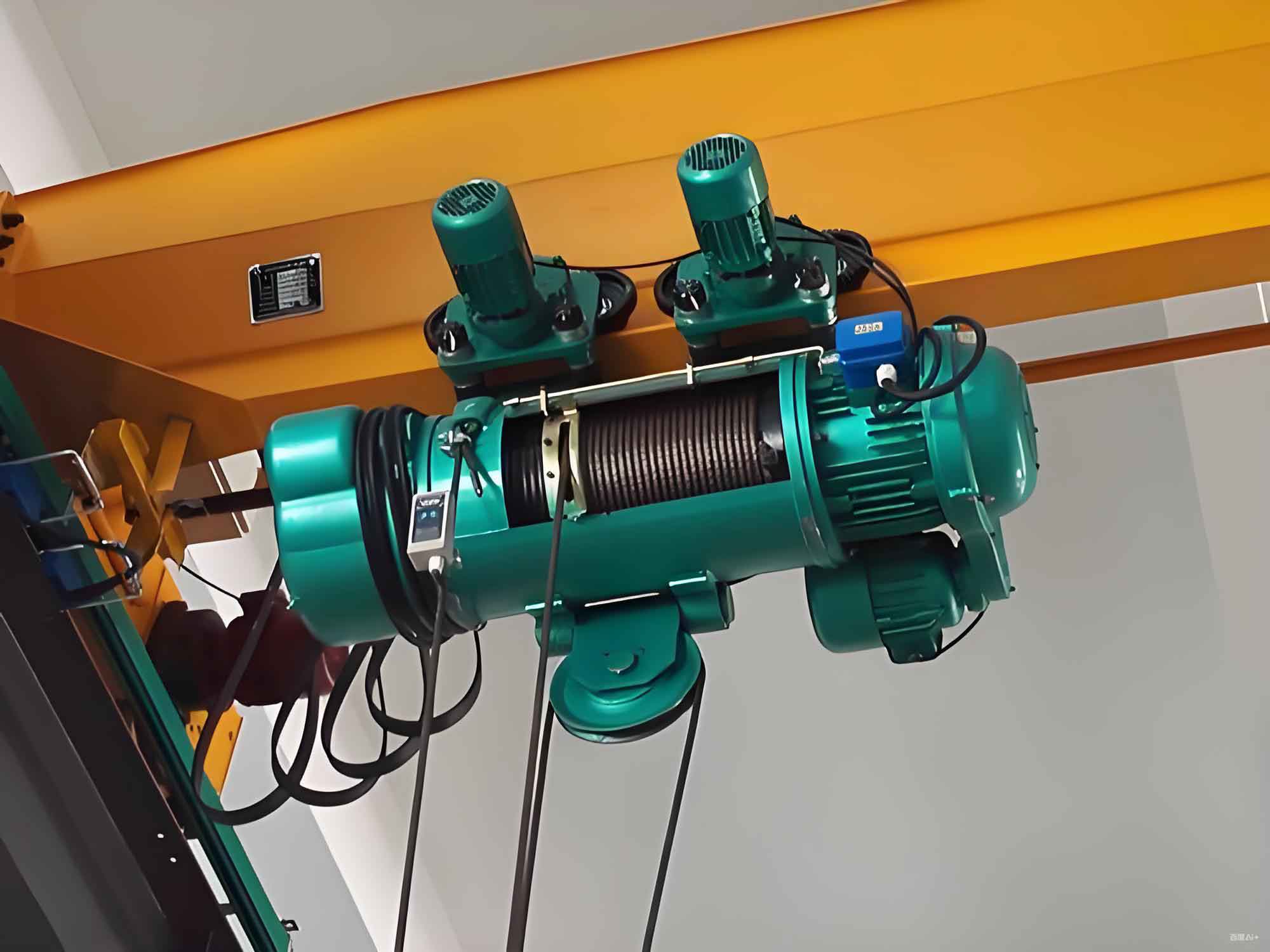 CD/MD monorail hoist side view — application example