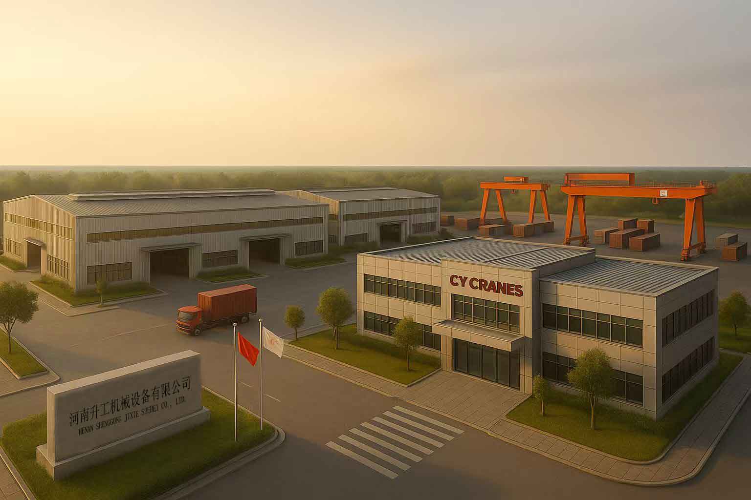 CY CRANES factory and yard
