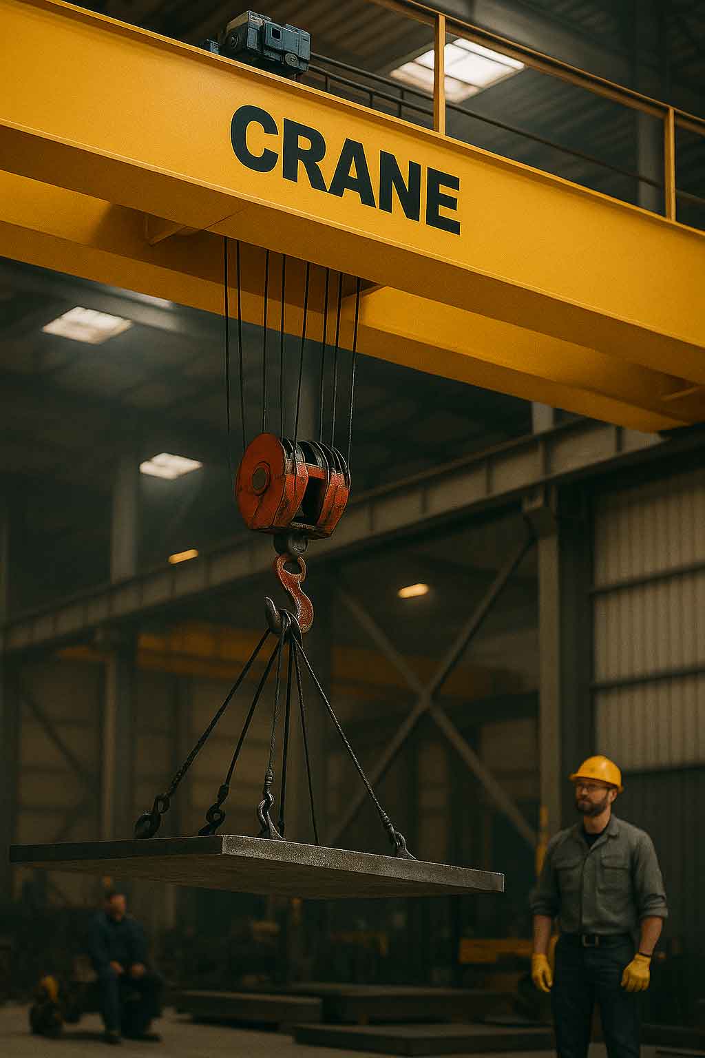 Crane workshop and production illustration