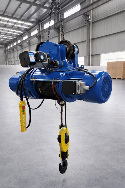 CD electric wire rope hoist factory view