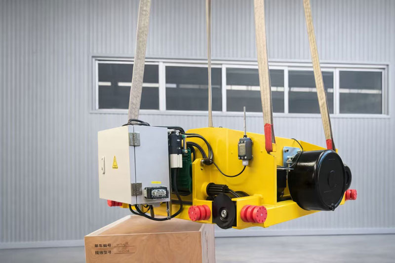Integrated trolley hoist product angle 1